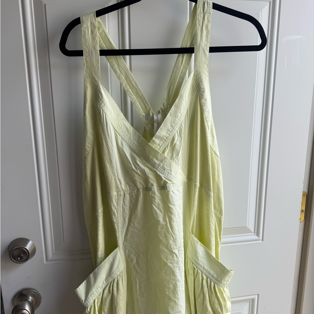 Light YellowGreen Maxi Dress